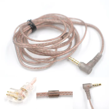 Кабел за слушалки от мед с висока чистота, не съдържащи кислород, Кабел за слушалки с Висока чистота за KZ/CCA ZST ZSR ZSN ZSN PRO Wire 3