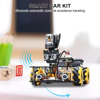 Комплект за кола ESP32 Cam Smart Робот за проекта Arduino с камера Super ESP32 Wifi Комплекти за обучение за програмиране и кодиране на роботиката 3