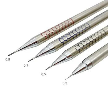 Метални 0,7 Студентски художествени моливи 0,5 Дизайн молив за писане Неръждаема Автоматична 5 бр./компл. Стомана 0,9 мм Ръчна 0,3 Фигура 3