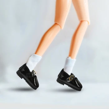Обувки, рокля-мини за малки момичета, американски аксесоари за момичета, играчка обувки на равна подметка, подходящи за Джейн, Чорапи, и с превръзка на Bjd Miniature 3