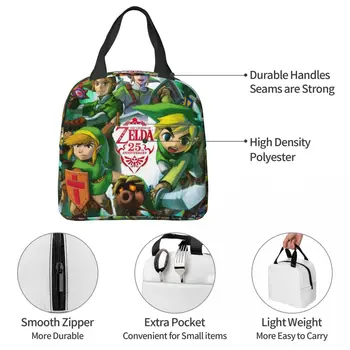 Обяд-Апарати Zeldas Tears Of The Kingdom Merch Lunch Food Box Y2K Термоохладитель Обяд-Бокс За училище 3