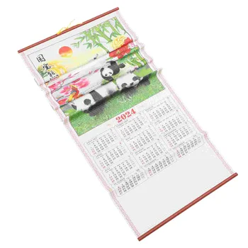 Окачен календар с скролиране, Календари в 2024 година, Ежемесечно ползване в стаята, Ежедневна употреба в офиса, Празнична хартия, Стена за посещения на дома. 3