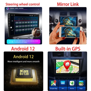 Радиото в автомобила Android 13 За Subaru Forester, Impreza XV 2016-2020 Мултимедиен Плейър GPS Навигация Carplay Auto QLED RDS D 3