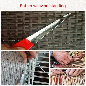 Трайни тъкани ротанговый нож за плетене на мебели, игла за плетене на една кука, инструмент за монтировки със собствените си ръце 3