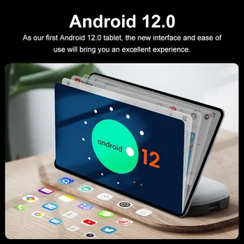 2023 Глобалната версия Pad 6 Pro 12 gb RAM памет 512 гб rom Сензорен таблет Android 12 Snapdragon 870 10-ядрен таблетен КОМПЮТЪР 5G WIFI с две СИМ карти 4