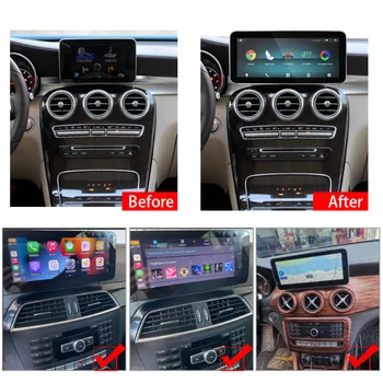 Android 13 GPS Автомобилна Стерео Мултимедиен плеър за Mercedes Benz C Class W205 GLC Class W205 /GLC Class X253 V-Class W446 W639 4