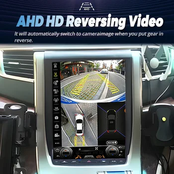 Авто DVD плейър Tesla Style Android 11 GPS Navi За Toyota Alphard Vellfire 20 Серия 2008-2014 Мултимедиен Плейър Carplay 4
