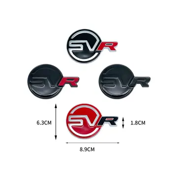 Автомобилен Стайлинг 3D Метална Емблема с буквата SVR, Етикет в предната решетка, Иконата За аксесоари Range Rover Velar Sport, Discovery 4