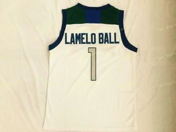 Баскетболни потници Chino Hills Huskies High School # 1 Lamelo Топка Lonzo Ball # 2 4