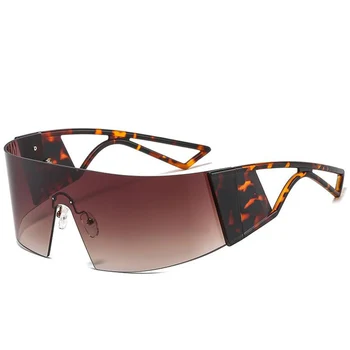Големи Слънчеви очила с черна козирка, за жени и за мъже, Луксозни Маркови Дизайнерски Слънчеви очила без рамки, мъжки слънчеви очила 4