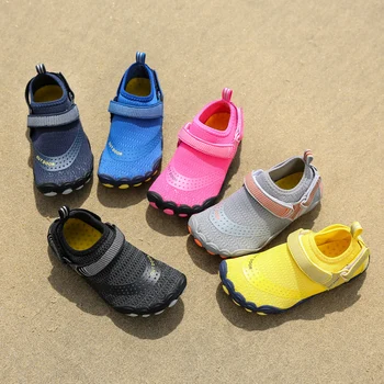 Детска Дишаща Водна обувки, бързо съхнещи, Плажни чорапи за босоножек, Гуменки за момчета и момичета, Чехли За плуване, Обувки, 2023 4