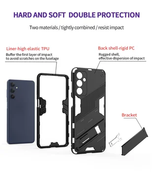 За Samsung Galaxy M54 5G Калъф Armor Kickstand устойчив на удари Калъф За Samsung M54 M 54 2023 SM-M546B 6,7 