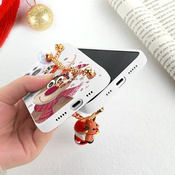 Коледна Кукла Висулка за Носене За Xiaomi Mi 10T 9T 12 12T 11T Poco X3 X4 NFC F3 11 9 Note 10 Pro Lite NE F2 Гривна TPU САМ Калъф 4