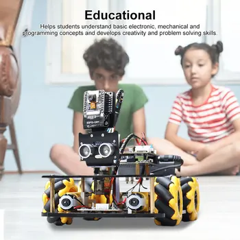 Комплект за кола ESP32 Cam Smart Робот за проекта Arduino с камера Super ESP32 Wifi Комплекти за обучение за програмиране и кодиране на роботиката 4