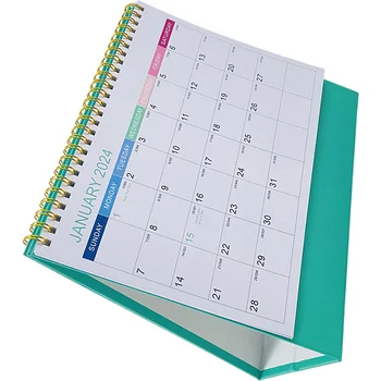 Настолен календар-планер за цялата година Настолен календар Calenda, малък настолен календар, постоянен календар, настолен календар за запис на събития 4