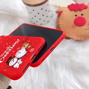 Нова година Калъф с Дядо Коледа За Xiaomi Redmi 9T Note 9 8 11T 11 11s 10 7 6 10S K40 K20 8T 9s Pro Max Cartoon Коледа TPU Soft на Корпуса 4