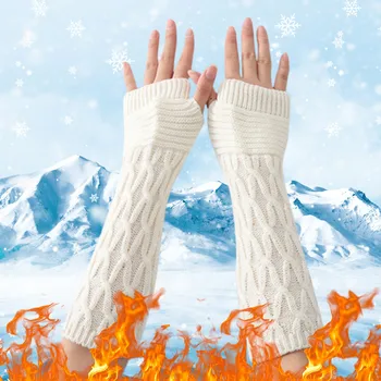 Улични ръкавици за жени, топли ръкавици, ветроупорен, разтеглив, за текстови съобщения, черни ръкавици, дамски ръкавици с топла подплата, на топло гъвкави топлинни ръкавици 4