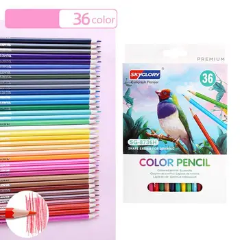 Цветни моливи за деца, цветни моливи за рисуване 24 или 36 цвята, ученически пособия, стоки за творчество, спомени за партита 4