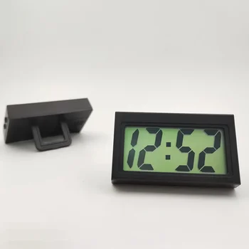 Цифров часовник на мини-арматурното табло на автомобила, автомобилни самозалепващи часовници с жидкокристаллическим дисплей време на деня, автомобилни наклеивающиеся часовници за автомобили 4