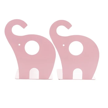 1 Чифт нескользящих метални каботажните за книги във формата на мультяшного Слон за украса на детски подаръци 5
