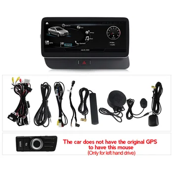 8-Ядрена Система Android 12 Автомобилна Стерео Радио За Audi Q5 2009-2016 Навигация Carplay Авто Мултимедиен Плейър GPS 4G WIFI BT DSP 5