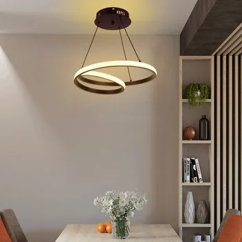 Led полилей, енергоспестяващ окачен лампа за помещения, с регулируема яркост, за защита на очите, лесна инсталация за преминаване, коридор 5