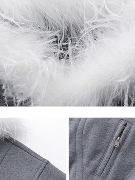 TWOTWINSTYLE, Обикновена лоскутные пера, Ежедневни свободни палта За жени, палто с цип, с качулка и дълъг ръкав, Дамски модни 2023 г. 5