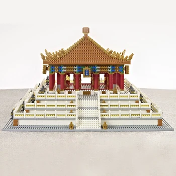 YZ 089 Световната Архитектура Императорския Дворец Зала на Централна Хармония Модел Мини Диамантени Блокове Тухли Строителна Играчка, Подарък Без Кутия 5