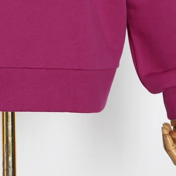Високи улични модни асиметрични блузи Bugilaku, женски свободни горнища с кръгло деколте и дълъг ръкав, дамски ежедневни разнообразни дамски блузи 5