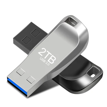 Високоскоростен USB 3.0 2 TB Метален Флаш-Диск 1 TB Черно Cle Usb Флаш Памети 512 GB Пръчка Портативни SSD Usb Устройство Безплатна Доставка 5