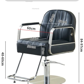 Европейското професионално коса стол от неръждаема стомана, мебели за салон, стол за химическа вълна, Творчески Удобни Професионален Фризьорски стол 5