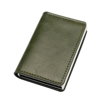 Елегантен минималистичен чантата си, държач за кредитни карти, мъжки портмонета, калъф за банкови карти, малък кожен тънък мини чантата Magic Mini 5