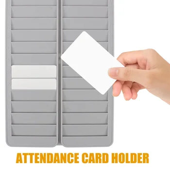 Количество пластмасови слотове Притежателя на офис карти Пластмасова стойка за визитни картички, Канцеларски материали за училището Хотел Разтегателен държач за карти 5