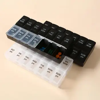 Кутия за хапчета с букви Влага Класификация на Трайна опаковка таблетки Органайзер за хапчета Стоки за дома 5