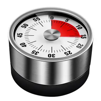 Магнит с кръгла форма напомня за времето от 60 минути Кухненски таймер с напомняне за сигнал за обратно отброяване Механичен таймер за готвене 5