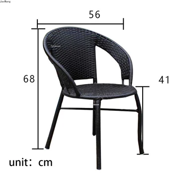 Модерни маси и столове Домакински мебели Дизайнерско съчетание на стола за почивка с облегалка в двора Трапезни столове 5