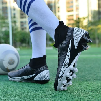 Нови футболни Обувки с висок берцем за възрастни TF/FG, Мъжки Трайни Професионални Мини Футболни Обувки, Улични Детски Футболни Обувки 5