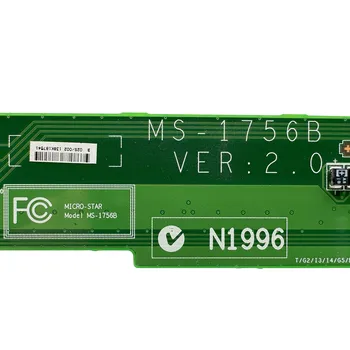 Оригинал за лаптоп MSI GE70 HDMI Аудио USB четец на карти такса мрежова карта VGA MS-1756B MS-1756A 100% тествани с Бърза доставка 5
