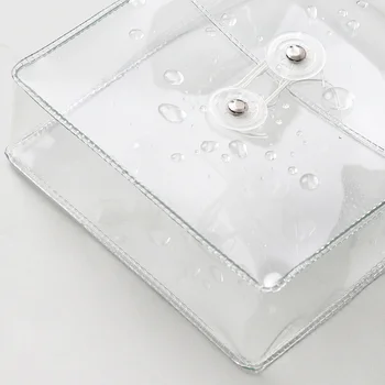 Прозрачната чанта за съхранение на Преносим водоустойчив молив случай от PVC, пътна косметичка, Органайзер за канцеларски материали Washi Tape Collection 5
