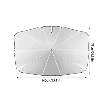 Слънцезащитен Чадър сенника на предното стъкло на превозното средство Сгъваеми Блокове UV-лъчи сенника На предното стъкло Model3 / Y Аксесоари 5