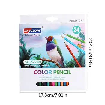 Цветни моливи за деца, цветни моливи за рисуване 24 или 36 цвята, ученически пособия, стоки за творчество, спомени за партита 5