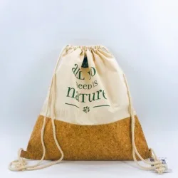 натурален раница на съвсем малък от 100% памук, екологично чиста дървена corkboard чанта с логото, памучен corkboard чанта за пазаруване 5