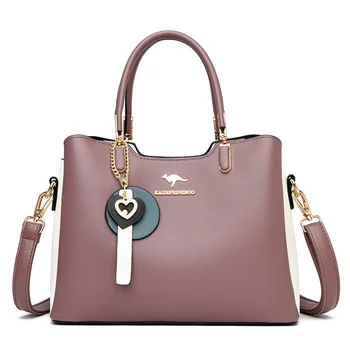 Лятна чанта от изкуствена кожа с модерна луксозна чанта през рамо, жените горната чанта 2021, дамски диагонално чанта, голяма дамски марка.