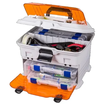 Мультизагрузчик, кутия за рибарски принадлежности, бели на цвят, с дължина 33,5 инча, скривалище, чанта за принадлежности, Кутия за съхранение на риболовни принадлежности, кутия за рибарски принадлежности