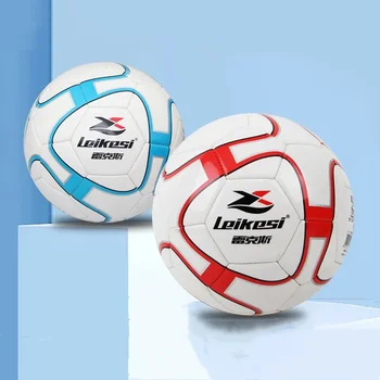 Официален футболен инвентар за възрастни размер 5 на Футболна топка от PVC, изработена машинното начин, за тренировки на закрито и на открито, за състезания по футбол